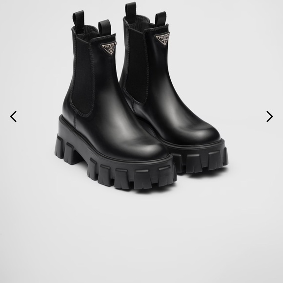 PRADA Monolith leather booties - Picture 5 of 15
